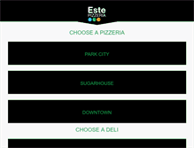 Tablet Screenshot of estepizzaco.com